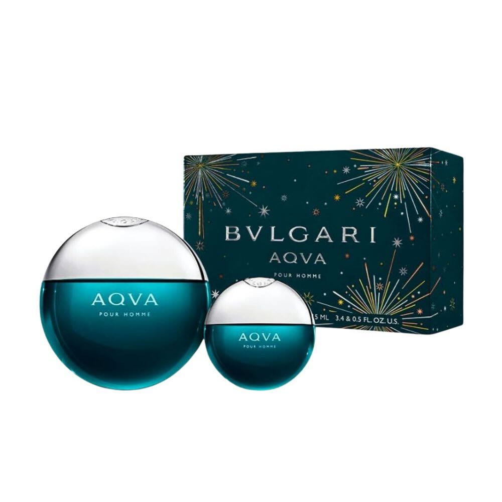 Set Bvlgari Aqua Pour Homme EDT 2pcs (100ml, 15ml) Chính Hãng - Hình ảnh chính